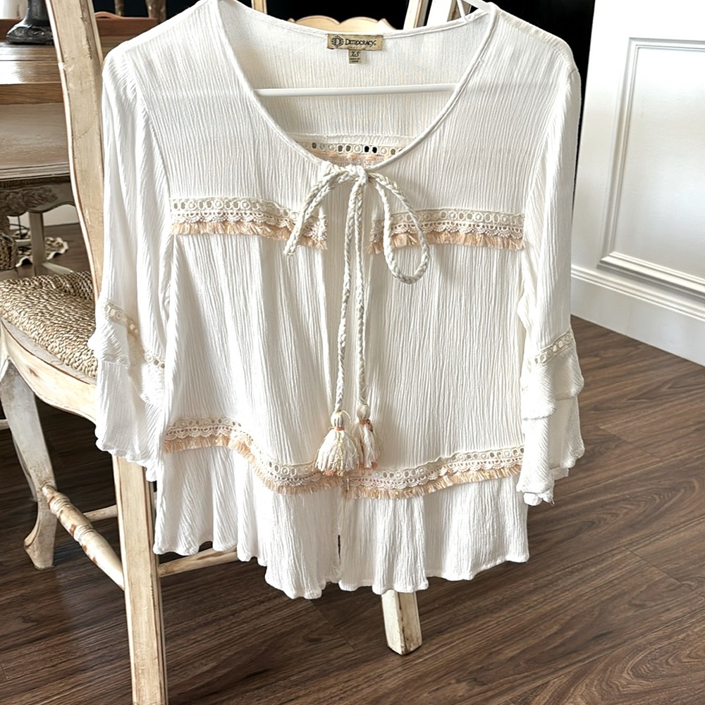 Light Weight Shrug with Bell Sleeves